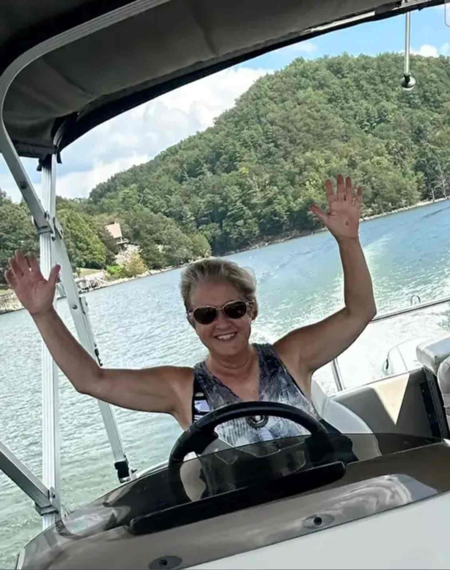 Out on Watauga Lake.